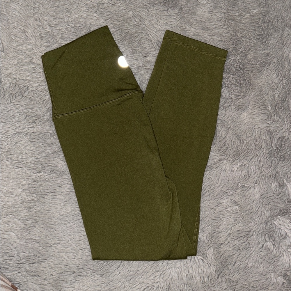 I Am Becoming Olive Leggings contour army leggings